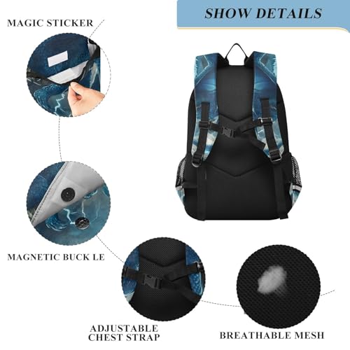 ALAZA Lightning Dragon Blue Laptop Backpack Purse for Women BookBags 17 inch School Bags Men Boys Girls Travel Casual Daypack3
