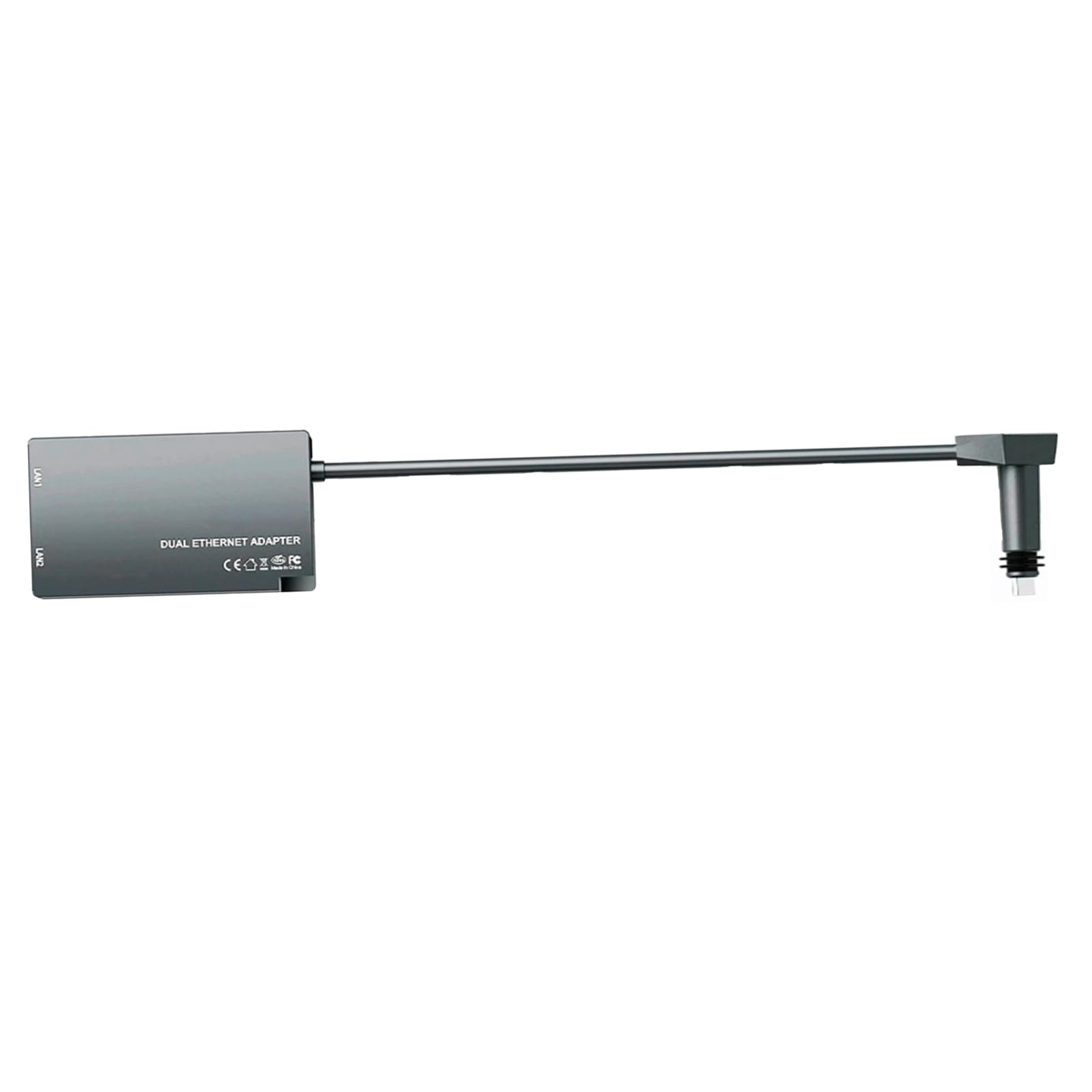 2-portowy Adapter Ethernet Gigabitowy Rozdzielacz LAN RJ45 z konfiguracją Plug & Play dla Routera i Połączenia Antenowego z Systemem Satelitarnym Gen 2 V2