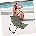 Happyyami Folding Beach Chair Portable Lightweight Outdoor Camping Chair Backrest for Relaxation Beach Picnics and Fishing Trips