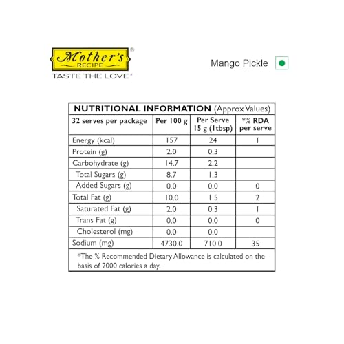 Image of Mother's Recipe Mango Pickle Pouch, 200 g