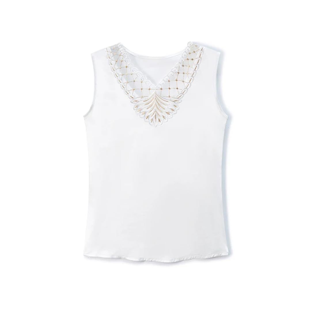 Camicie estive da donna senza maniche in raso