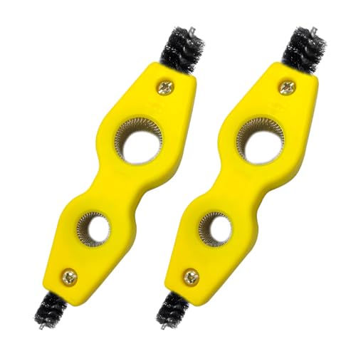 Car Battery Terminal Cleaning Brush, 4 in 1 Steel Wire Brush for Yellow 2 Pcs - Picture 6 of 43