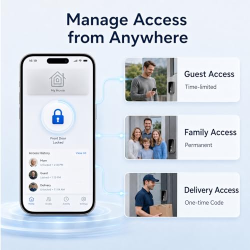 Smart Front Door Lock with Apple HomeKit, Fingerprint & Keypad — view 4