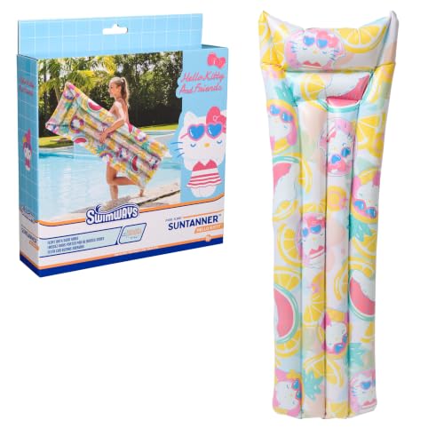 SwimWays Hello Kitty Suntanner Pool Float, Inflatable Floats & Toys, Swimming Pool Accessories & Beach Essentials for Teens Aged 14 & Up