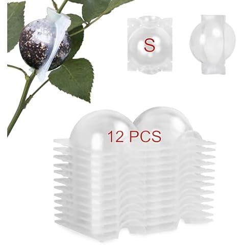 NVAAV 12 Small Pack Tree Root Growing Box, Reusable Transparent Plants Asexual Reproduction Grafting Ball, High Pressure Air Layering Pods Propagation Kit, Plant Root Device with Built-in Buckle Cover