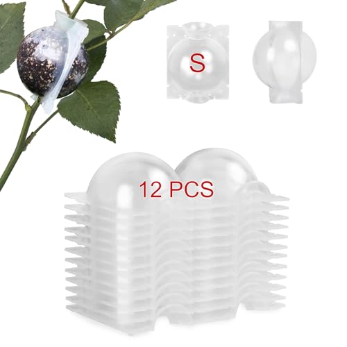 NVAAV 12 Small Pack Tree Root Growing Box, Reusable Transparent Plants Asexual Reproduction Grafting Ball, High Pressure Air Layering Pods Propagation Kit, Plant Root Device with Built-in Buckle