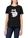 KARL LAGERFELD Paris Women's Sportswear Logo T-Shirt, Black, Large