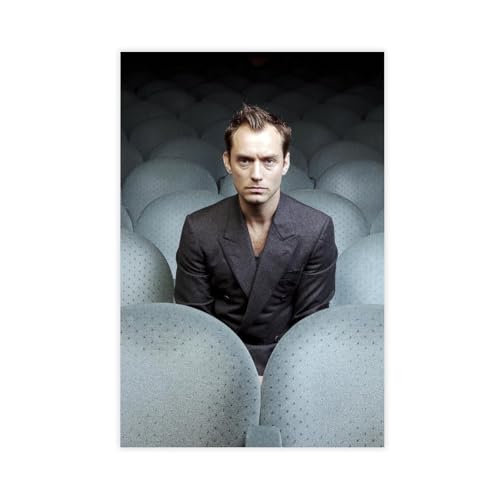 Poster Jude Law (19) sur toile - Décoration murale pour salon, chambre à coucher - 20 x 30 cm