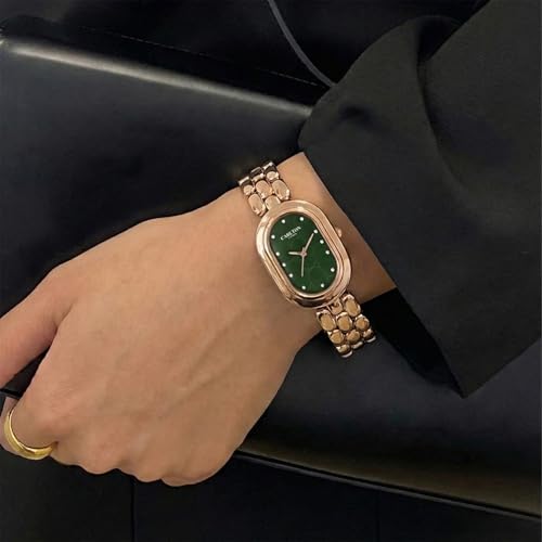 Image of Carlton London Women Cecil Analog Watch, Oval Dial, Stainless Steel Strap, Quartz Movement, 30M Water Resistant, Casual Wear