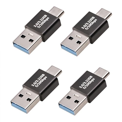 Pastall 𝟒𝐏𝐚𝐜𝐤 𝐔𝐩𝐠𝐫𝐚𝐝𝐞𝐝 USB 3.1 Male to USB C Male Adapter ,USBc/Typec Male to USB Male Converter, Compatible with Mobile Phones/Computers/Notebook Computers/Mobile Phones by Pastall - Used condition - US$7.19