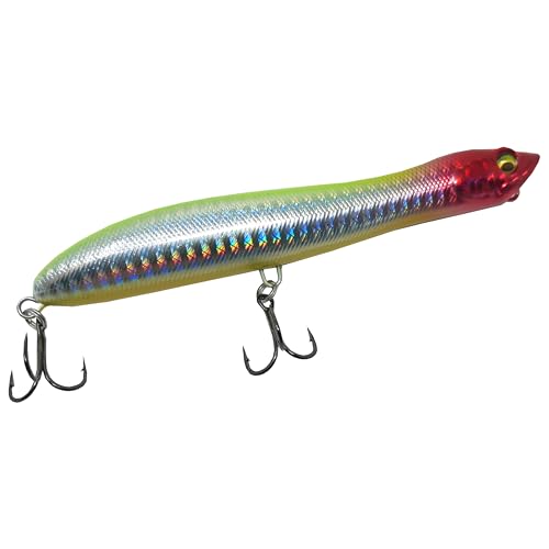 FLADEN Fishing - Captura Predator Surface Lure 12.5cm 20g - 8 Colour Options - Great for Marine Species Bass and other Predatory Species Mackerel Cod & Pike (RedHead Pearl) [18-1112501]
