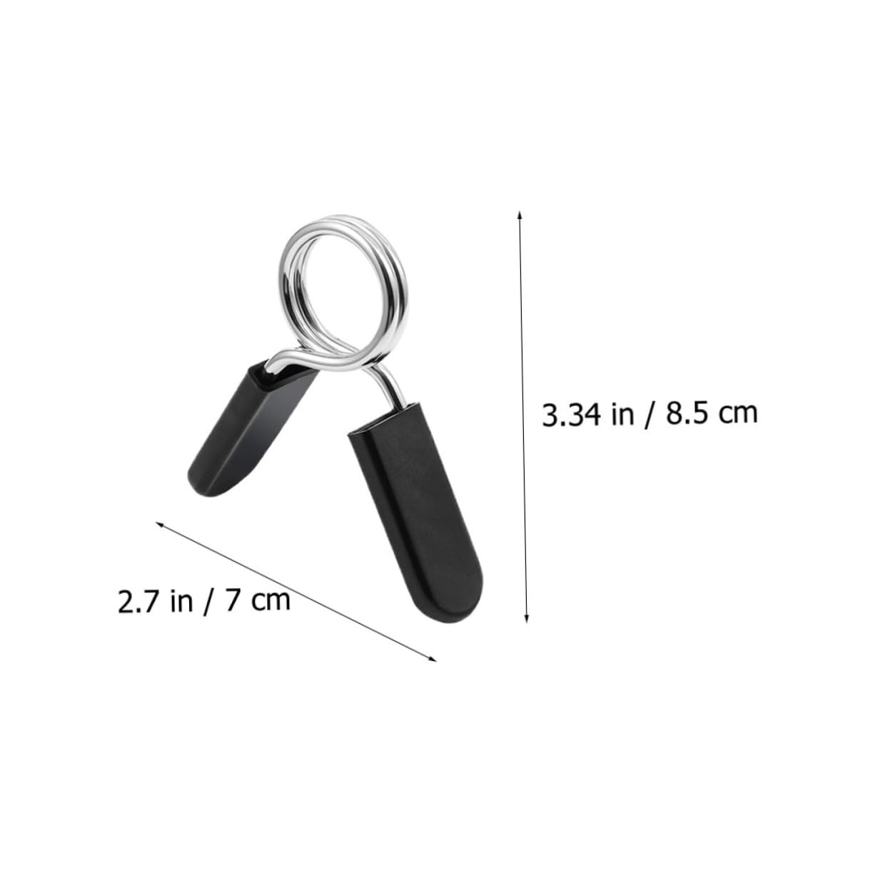 Yardwe 6 Pack Dumbbell Bar Spring Collars Weightlifting Accessory Barbell Clamps for Gym Sports