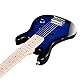 Winzz 30 Zoll Mini E-Gitarre Kinder Ahorn Griffbrett Elektrische Gitarre Anfänger Set für Kinder mit Verstärker, Farbe Blau