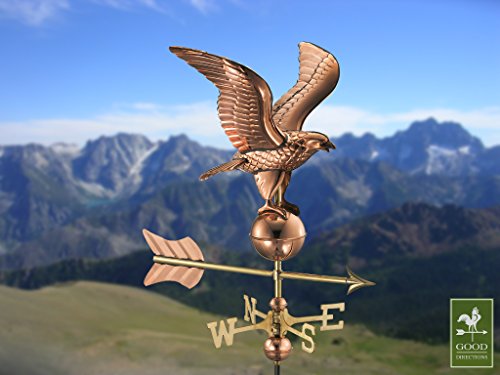 Good Directions 8815Pr Eagle Cottage Weathervane, Polished Copper With Roof Mount #TOP4