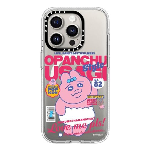 CASETiFY �C���p�N�g �N���A iPhone 15 Pro �P�[�X [���ϖh�~/�N���A ����/MagSafe�Ή�/Opanchu Usagi Co-Lab] - OPANCHU USAGI MAGAZINE CASE