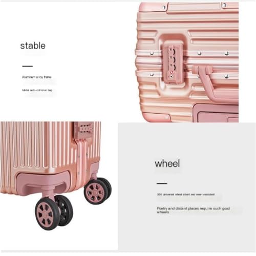 PANKERS Suitcase Fashionable Aluminum-magnesium Alloy Trolley Case, Aluminum Frame Suitcase, Universal Wheel Boarding Case Suitcases3