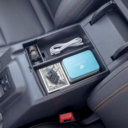 TOPINSTALL 21-24 Tray Compatible with 2021-2024 Ford Bronco & 2025+ Bronco 2-Door & 2025+ 4-Door Manual Transmission, Full Size Bronco Organizer (NO for 25 4-Door Automatic & Sport Model)