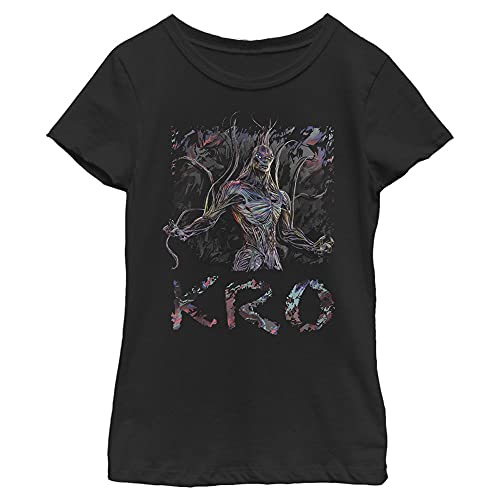 T-Shirt Fille Marvel Eternals Camo Kro en Taille XS Couleur Noir Coupe Droite