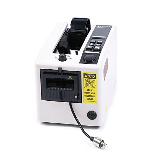 Automatisk tejpdispenser JF-2000 mikrodator bandskärare maskin 18 W 3-digital LED för 7-50 mm bredd tejp 20-999 mm längdinställning