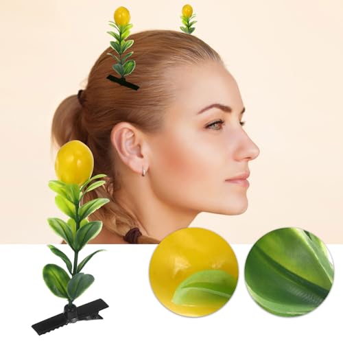 Pinzas de pelo de limón divertidas para regalar en cumpleaños y detalles de comunión 30 piezas 4