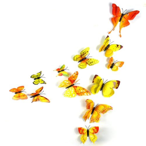 Imanes decorativos románticos mariposas set 12 miniatura 3