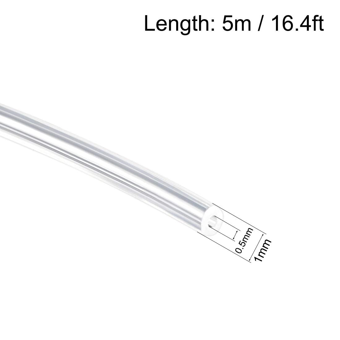 Tube Silicone Souple 14mm Intérieur X 18mm Extérieur - 1m, Transparent, Qualité Alimentaire