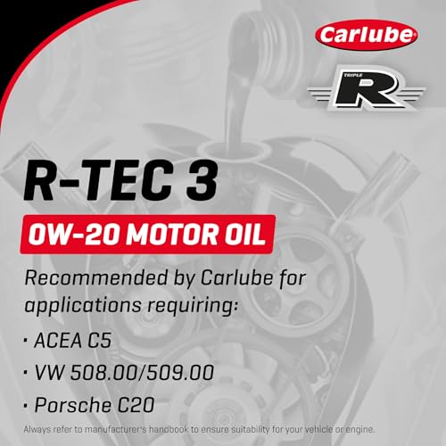 Carlube Triple R 0W-20 ACEA C5 VW Fully Synthetic Engine Oil R-TEC 3 1L - Image 3