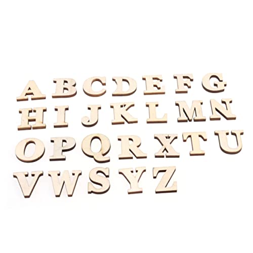 Anneome Letter Decor Set 26pc Wooden Letters Double-Sided Adhesive Easy Wall Decor Ideal for Photography Home Party