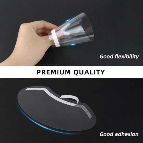 50 Pcs Clear Shower Face Eye Shield Eyelash Shower Protector Eyelash Extensions Protector Eye Shields for Microblading Eyelid Surgery Aftercare Makeup Face Shield Hairspray Salon Supplies Shower Visor