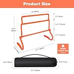 Lineslife Adjustable Agility Hurdles,4 Height Speed Training Hurdles, Portable Speed Training Equipment with Carry Bag for for Athletes,Kids,Soccer,Basketball - Image 2