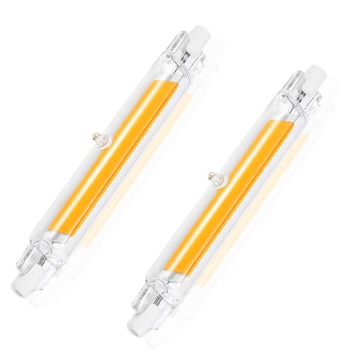 GDYOD Ampoules R7S LED 118mm,Dimmable,10W Équivalent à Ampoule Halogène 118mm 100W, Sans Scintillement,Blanc Chaud 3000K 1000LM,AC 220-240V,Éclairage à Faisceau 360°, Lot de 2