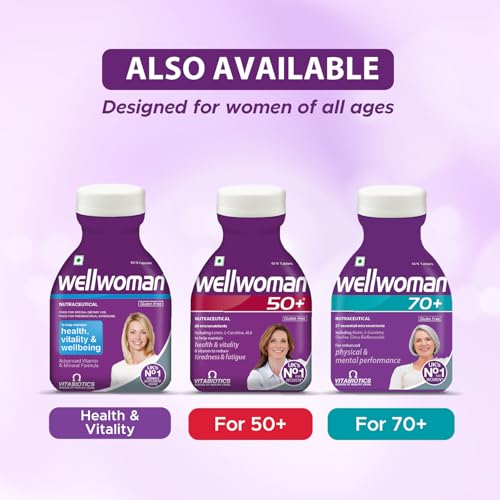 Image of Wellwoman Hairfollic Hair Nutritional Supplement for Women (2 Months Pack) | 25 Bio-Nutrients with Biotin, Selenium, Zinc, Marine Collagen & Tricologic Complex | Daily Multivitamin & Nutritional Supplement | Gluten Free | 60 Tablets | 1,045mg Per Tablet