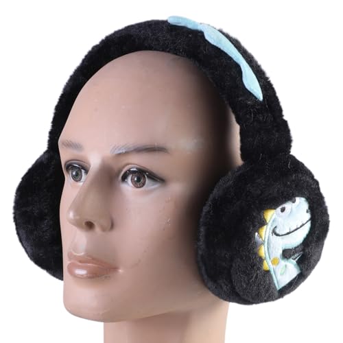 Dinosaur Decoration Earmuffs Kids Ear Warmers Plush Soft Winter Accessory Suitable For Daily Wear And Sports4