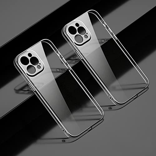Coque iPhone en TPU transparent avec contour galvanisé carré pour XS Max et 11 Pro