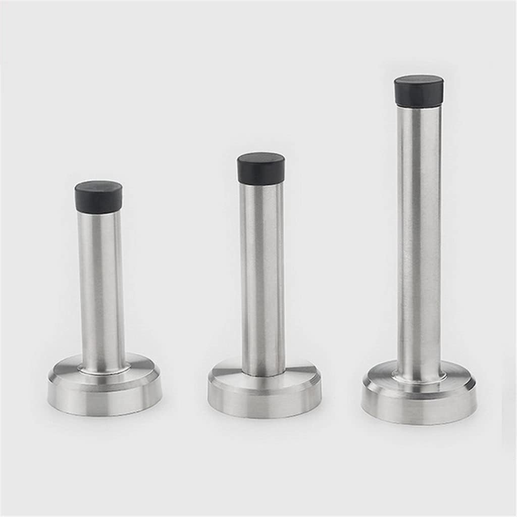 Stainless Steel Retractable Anti Collision Rubber Easy Install Home Use Mute Wall Mount Adjustable Door Stopper(12cm)