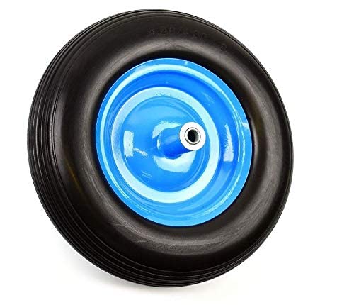 NK WFF16BK Flat-Free Wheelbarrow Wheel 16" - 500 lbs. Load Rating - for 6 & 8 Cubic ft. wheelbarrows Including Jackson, True Temper, Ames, Ace - 5/8" axle - Thumbnail 6