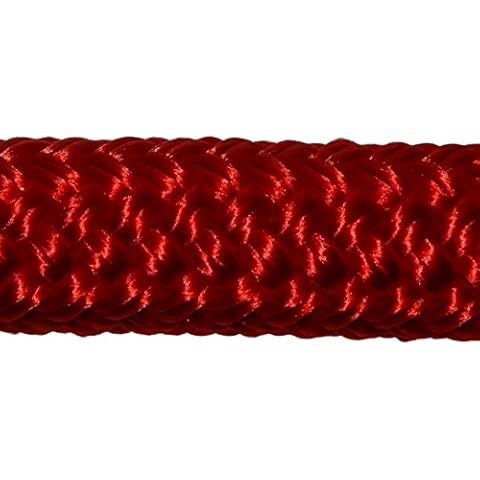CBKnot™ Premium Double Braid Polyester 5/16" 3,010 lb Tensile Strength Applications Include: Sailing, Marine, General Utility, Rigging, Equine and More. (5/16" x 25', Red) Cover