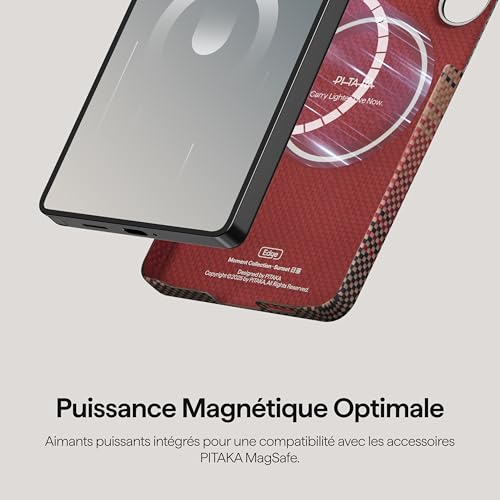 Coque Samsung S26 Pitaka fibre aramide style carbone - 6