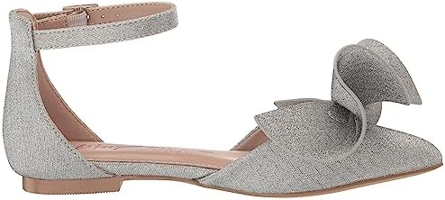 Betsey Johnson Girls Noble Ballet Flat, Silver, 4 Big Kid | Image 5