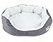 Minsa Lit rond ou ovale en peluche super chaud pour animaux de compagnie - Tapis confortable pour chats et petits chiens - Taille : 45 x 35 x 15 cm (Gary-S)