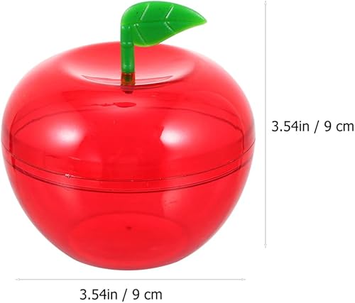 Miniatura 3 de DOITOOL 8 contenedores de manzana roja con forma de manzana, cajas de dulces de boda, bolas rellenables de adornos de Navidad para envolver dulces,