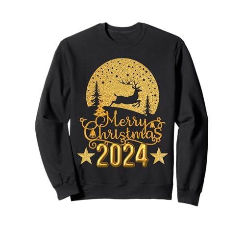 Merry Christmas 2024 Funny Tees For Men Women Sudadera