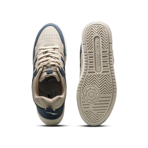 Image of ASIAN Men CRUZER-01 Stylish Casual Mid Top Sneakers and Trendy Shoes with Laces for Men & Boys | Perfect for Wearing to Outings, and Comfortable All-Day Use, Stylish and Durable