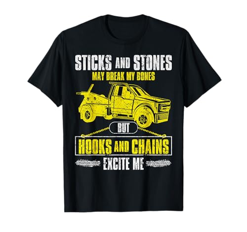 Tow Truck Driver Breakdown Lorry - Thin Yellow Line Trucker T-Shirt Small