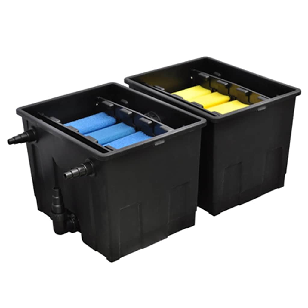 Filtre Bio d'étang 12000 L/h pour bassins jusqu'à 60 000 litres et étangs avec Poissons jusqu'à 30 000 litres, Filtration Efficace, indicateur température, Compatible avec UV-C