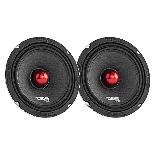 Ds18 Pro-X6.4Bmpk Mid And High Complete Package - Includes 2X Midrange Loudspeaker 6.5" And 2X Aluminum Super Bullet Tweeter 1" Built In Crossover - Door Speakers For Car Or Truck Stereo Sound System #TOP5