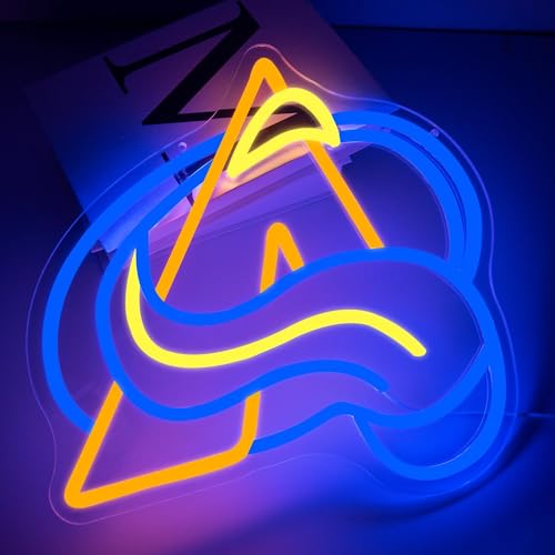Image of Ice Hockey Neon Sign for Wall Decor,Ice Hockey Team Logo Light,Ice Hockey LED Sign,Sports Decor,Hockey Light,Hockey Club Decor,Gifts for Boys,IceHockey Team Fans,Size 13.8 * 13.4 inches(FMXD145)