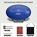 Rain Drum for Outside, 6 Inches 8 Notes Steel Tongue Drum for Garden Instrument, Rain Chime Waterproof, Hand Pan Instrument Outdoor, with Bag, Music Book, Mallets (Blue, 6 Inches)