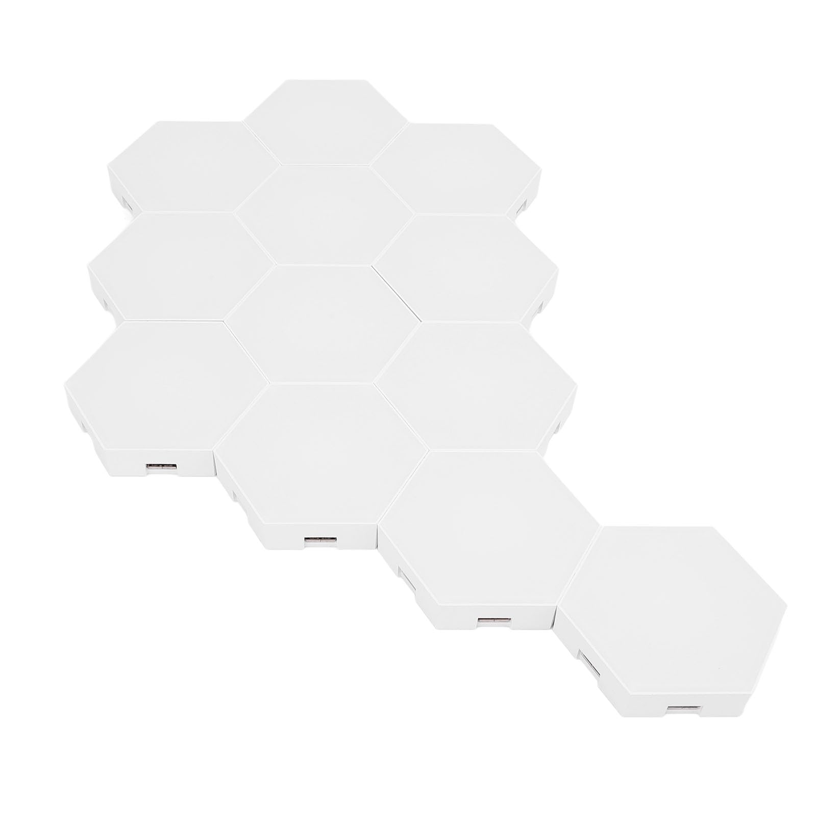 Paneles de Luz Hexagonales, Paquete de 12 Luces LED RGB de Pared con Sincronización de Música, Aplicación Remota de Control de Voz para Sala de Estar, Dormitorio, Fiesta, Decoración del Hogar