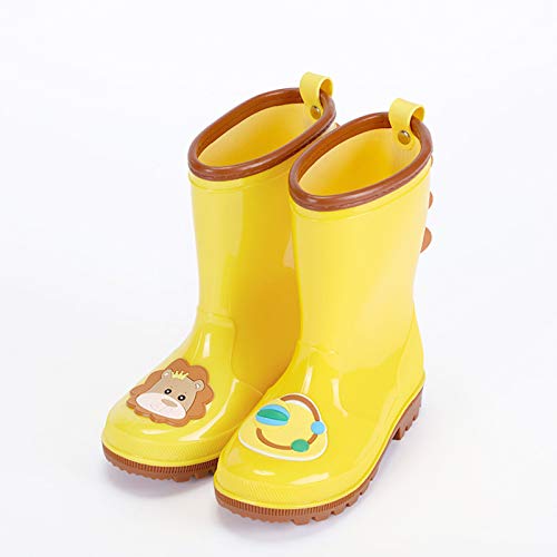 Toddler Baby Boys Girls Anti-Slip Rain Shoes Little Kids 3-9Years Children's Fall Cartoon Waterproof Rain Boots3